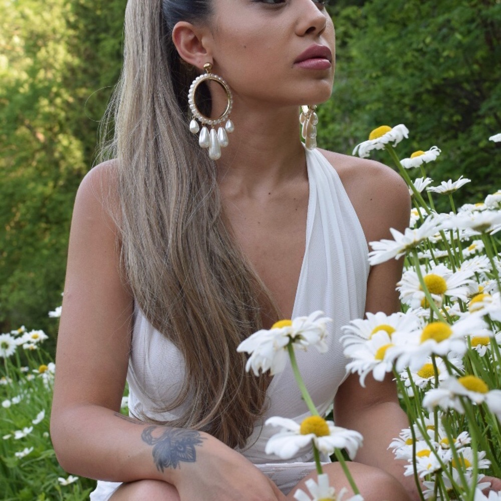 ‼️ Multi Way Wrap See Threw Maze Mesh Print Dress - Picture 6 of 7